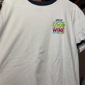 Disney White Epcot Food & Wine Festival Tee